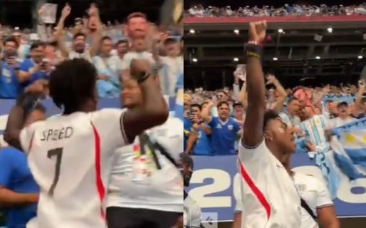 La reacción de Speed al canto “el que no salta es un inglés”