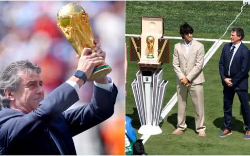 Así fue el impactante ingreso de la Copa del Mundo para la final entre Argentina y España