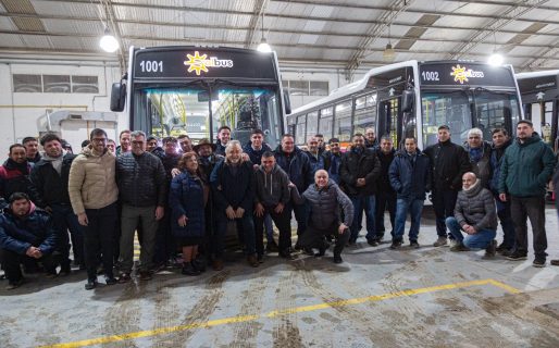 Othar visitó la base operativa de Solbus y destacó el inicio de una nueva etapa para el transporte público