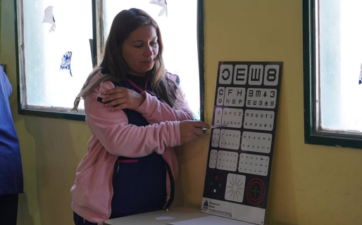 La campaña de salud visual en el barrio 9 de Julio cambia su horario de atención