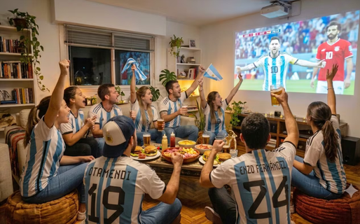De la tribuna al living: proyectores, camisetas y delivery, el nuevo consumo argentino para ver a la Selección
