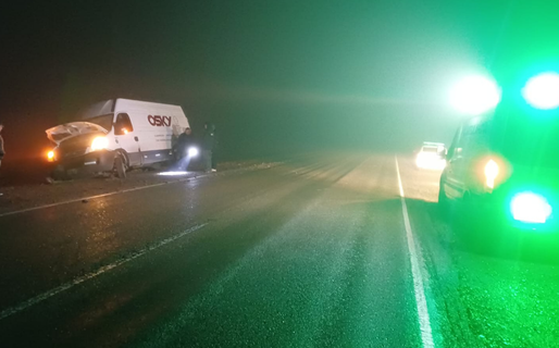 Quisieron orillarse en la Ruta 3 y quedaron atrapados luego de que el terreno cediera
