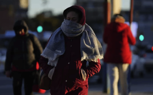 Comodoro volvió a amanecer bajo cero: la sensación térmica llegó a -2°C
