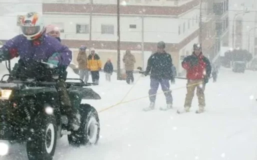 La tormenta de 2001 que cubrió por completo a Comodoro