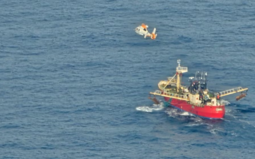 Emergencia en alta mar: Prefectura asistió a un tripulante a 340 kilómetros de Puerto Madryn