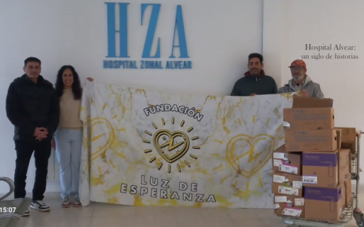 La Fundación Luz de Esperanza donó alimentos al Hospital Alvear para asistir a adultos mayores