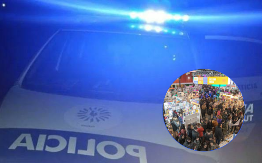 Un hombre fue demorado tras generar incidentes en la Feria del Libro