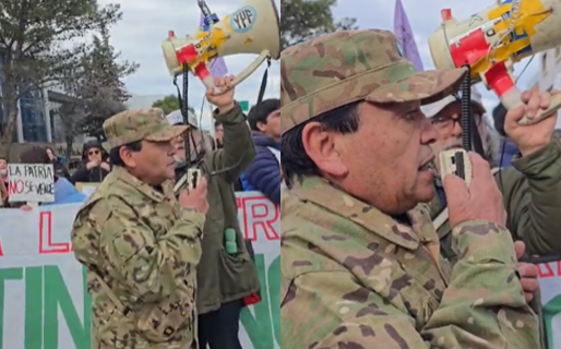 Con un discurso, un excombatiente de Malvinas expresó: «Tenemos que defender la patria por nuestros hijos y nietos»