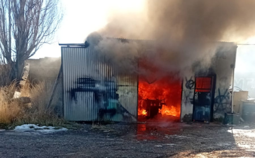 Se incendió una carpintería en Sarmiento