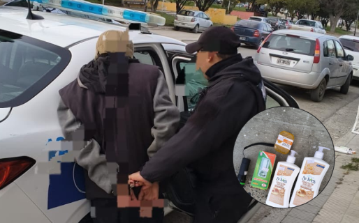 Intentó llevarse productos de un bazar y fue detenido a pocos metros del lugar