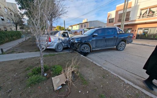 Se produjo un choque múltiple que solo dejó daños materiales