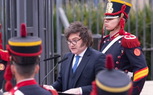 Milei dio un discurso en homenaje a San Martín: “Hay algunos que quieren volver al pasado”