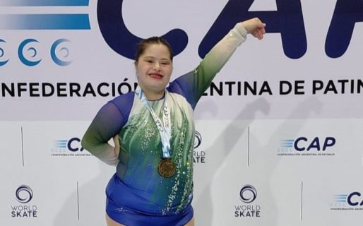 Camila Gallardo triunfó en la Copa Tagliabué de patín artístico