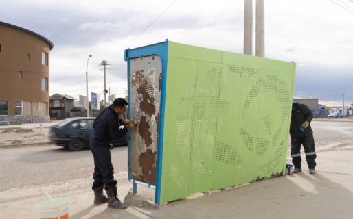 Refuerzan el mantenimiento de la infraestructura del transporte público en la zona sur