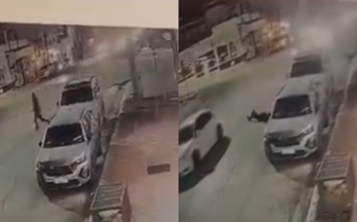 Iba a alta velocidad, dobló de manera brusca y atropelló a un policía
