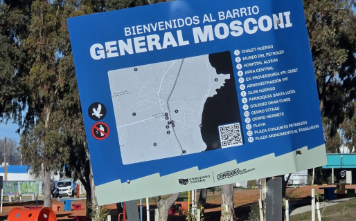 Vandalizaron un cartel del Parque de la Ciudad y la Vecinal de Mosconi manifestó su indignación