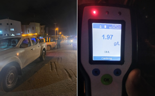 Conducía con casi 2 gramos de alcohol en sangre y terminó chocando