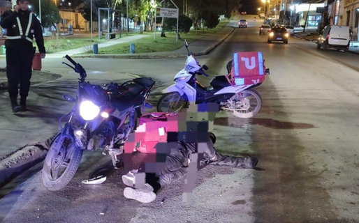 Un motociclista chocó contra un perro, perdió el control y derrapó: terminó hospitalizado