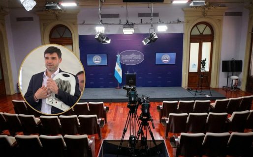 Los caloventores de Ignacio Torres llegaron a Casa Rosada, pero hubo que entrarlos de a uno