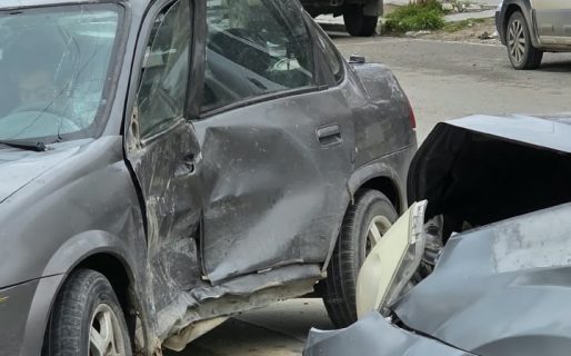 Accidente de tránsito con lesionados en Alsina y Dorrego 