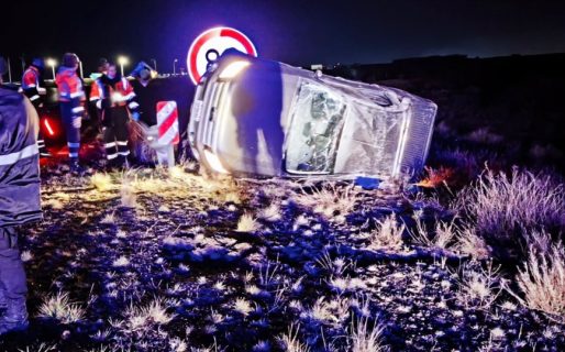 Tragedia en la Ruta 3: murió una mujer de 59 años tras un vuelco en el acceso a Puerto Madryn