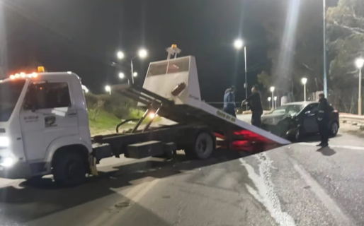 Dejó su vehículo abandonado tras provocar un choque en Ruta 3