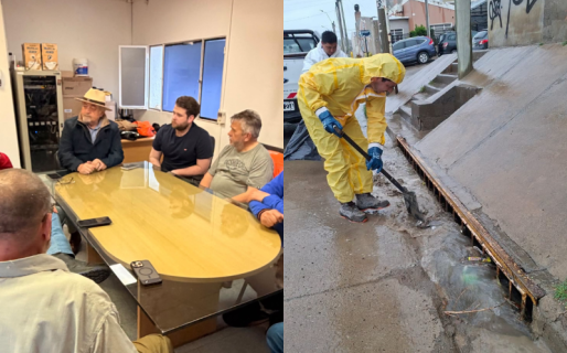 Comodoro bajo alerta naranja: cuadrillas municipales ejecutan tareas de asistencia en los barrios