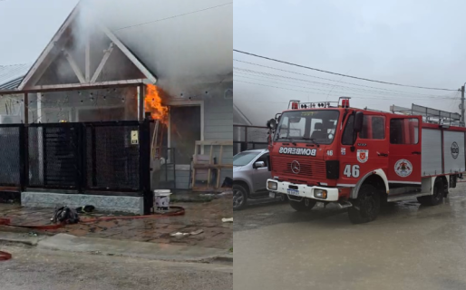 Se registró un incendio en una vivienda de Km 5