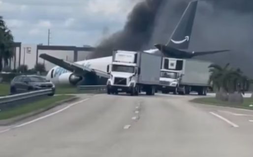 Un avión de carga de Amazon se despistó en el aeropuerto de Miami: demoras y vuelos suspendidos