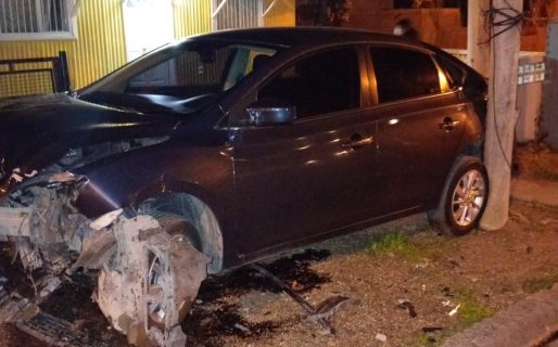 <strong>Chocó contra un auto estacionado y tenía 1,49  de alcohol en sangre</strong>