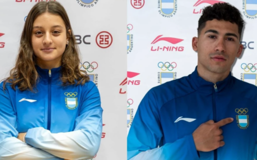 Catalina Serio y Franco Serrano lograron la medalla de plata en el pentatlón moderno mixto