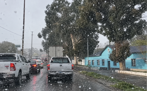 La Primavera llega con nieve a Comodoro