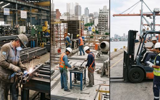 2023 vs 2026: cómo les fue a la industria, la construcción y el empleo en lo que va del Gobierno de Milei