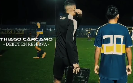 El comodorense Thiago Cárcamo debutó en la reserva de Boca