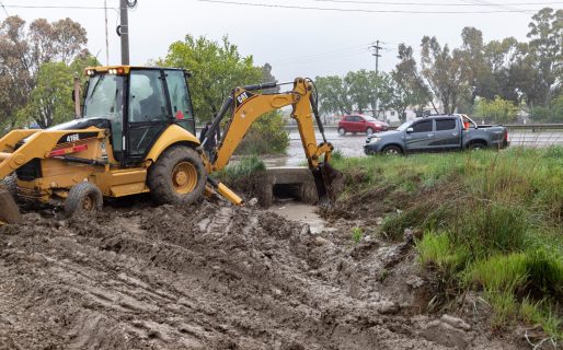 Continúan con las intervenciones en los pluviales de la ciudad