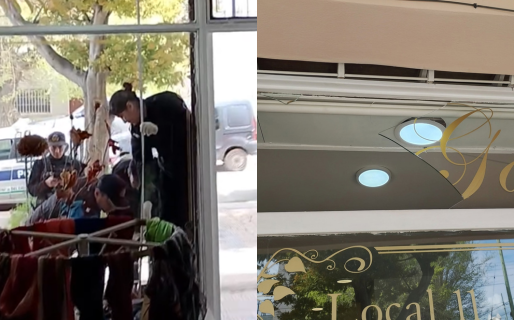 «Nos hicieron muchísimo daño»: Ladrones destrozaron la entrada de una tienda de ropa y robaron