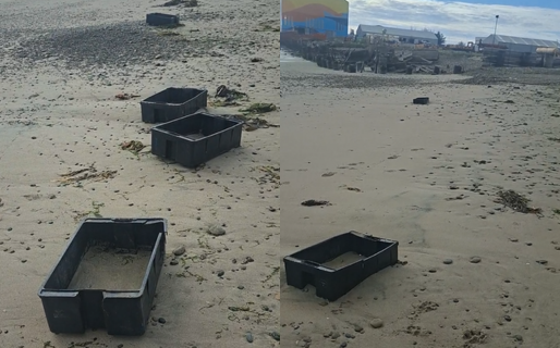 No duró nada: La Costanera amaneció repleta de cajones a un día de haber sido limpiada