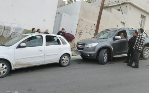 Un auto y una camioneta chocaron sobre Ameghino: no hubo heridos