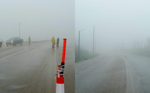 Piden extremar precauciones al circular por el camino Roque González