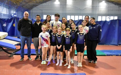 Trampolín: La escuela comodorense entrenó junto al mundialista Matías Borjas