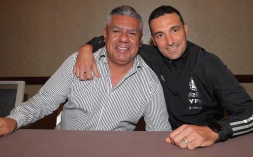 <strong>El mensaje de Chiqui Tapia a Scaloni tras la muerte de su mamá: “Todo un país te abraza”</strong>