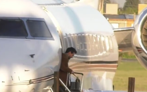 Lionel Messi llegó a la Argentina para su partido despedida de la Selección