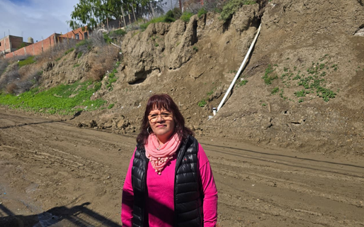 Derrumbes en Cerro Solo: vecinos reclaman un muro de contención para evitar nuevos desprendimientos