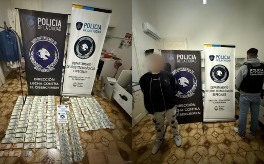 Detuvieron a un hombre en Monserrat por una causa de estafas bancarias en Chubut: secuestraron más de $255 millones
